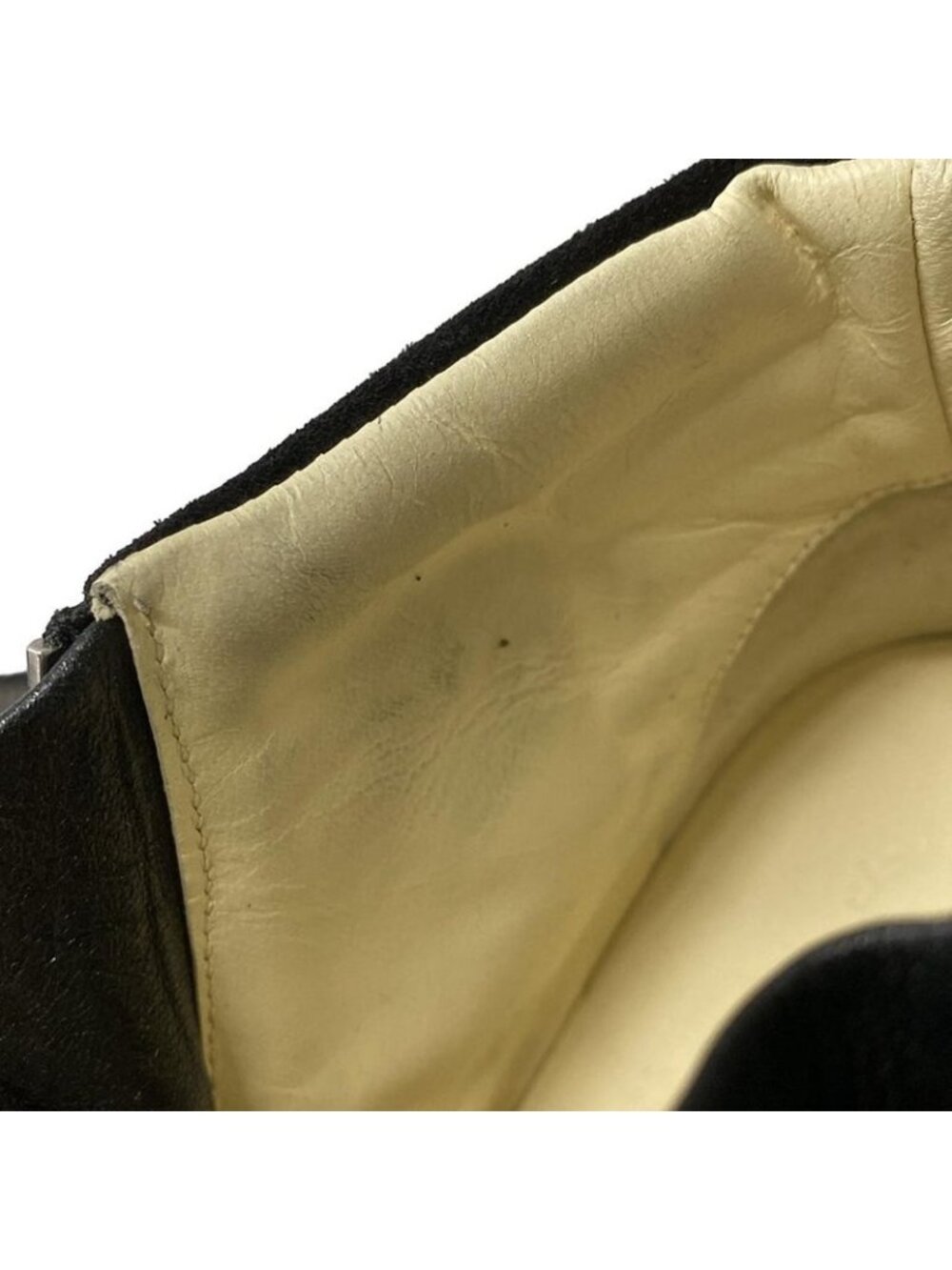 Chanel Sneakers 35.5 Black Brown Ivory High Cut Border - Picture 7 of 9